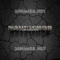 navkishor in Cracked Stone style - 3D name wallpaper