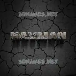 navman in Cracked Stone style - 3D name wallpaper