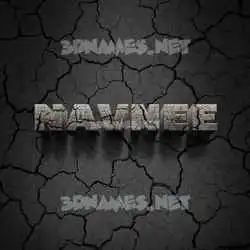 navnee in Cracked Stone style - 3D name wallpaper