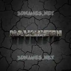 navneeth in Cracked Stone style - 3D name wallpaper
