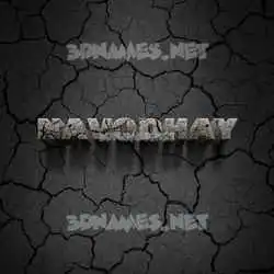 navodhay in Cracked Stone style - 3D name wallpaper