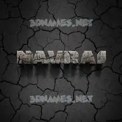 navraj in Cracked Stone style - 3D name wallpaper