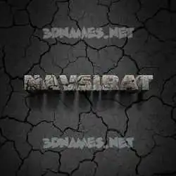 navsirat in Cracked Stone style - 3D name wallpaper