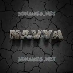 navya in Cracked Stone style - 3D name wallpaper