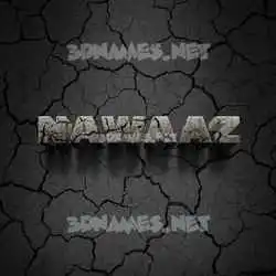nawaaz in Cracked Stone style - 3D name wallpaper