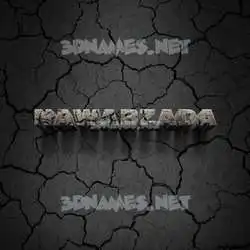 nawabzada in Cracked Stone style - 3D name wallpaper