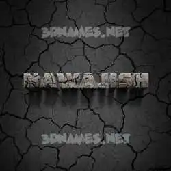nawajish in Cracked Stone style - 3D name wallpaper