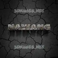 nawang in Cracked Stone style - 3D name wallpaper