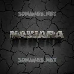 nawara in Cracked Stone style - 3D name wallpaper
