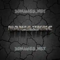 nawazkkc in Cracked Stone style - 3D name wallpaper
