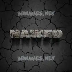 nawed in Cracked Stone style - 3D name wallpaper