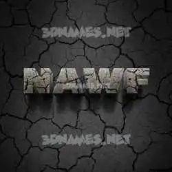 nawf in Cracked Stone style - 3D name wallpaper