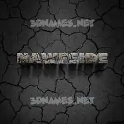 nawfside in Cracked Stone style - 3D name wallpaper