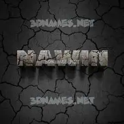 nawin in Cracked Stone style - 3D name wallpaper