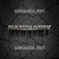 nawnawy in Cracked Stone style - 3D name wallpaper