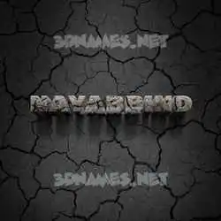 nayabbind in Cracked Stone style - 3D name wallpaper