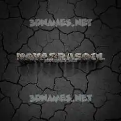 nayabrasool in Cracked Stone style - 3D name wallpaper