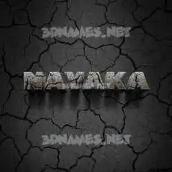 nayaka in Cracked Stone style - 3D name wallpaper