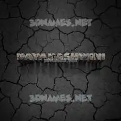 nayanashwini in Cracked Stone style - 3D name wallpaper