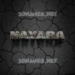 nayara in Cracked Stone style - 3D name wallpaper