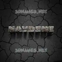 naydene in Cracked Stone style - 3D name wallpaper
