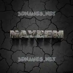 nayeem in Cracked Stone style - 3D name wallpaper