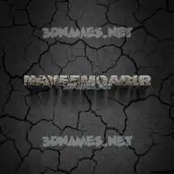 nayeemqadir in Cracked Stone style - 3D name wallpaper