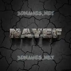 nayef in Cracked Stone style - 3D name wallpaper