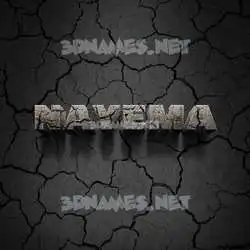 nayema in Cracked Stone style - 3D name wallpaper