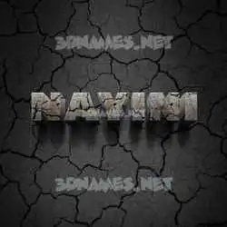 nayini in Cracked Stone style - 3D name wallpaper