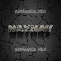 naynay in Cracked Stone style - 3D name wallpaper