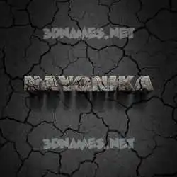nayonika in Cracked Stone style - 3D name wallpaper