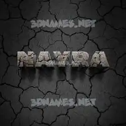 nayra in Cracked Stone style - 3D name wallpaper