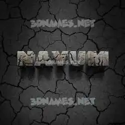 nayum in Cracked Stone style - 3D name wallpaper