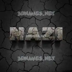 nazi in Cracked Stone style - 3D name wallpaper