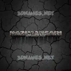 nazimansari in Cracked Stone style - 3D name wallpaper