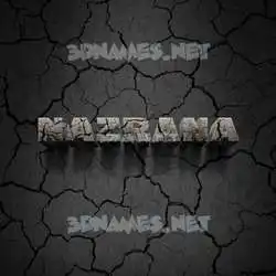 nazrana in Cracked Stone style - 3D name wallpaper