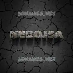 nebojsa in Cracked Stone style - 3D name wallpaper