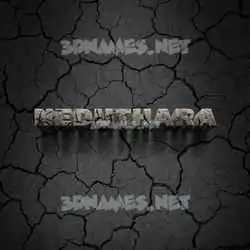 neduthara in Cracked Stone style - 3D name wallpaper