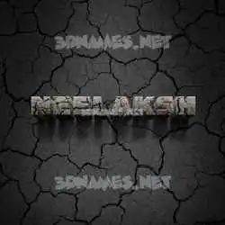 neelaksh in Cracked Stone style - 3D name wallpaper