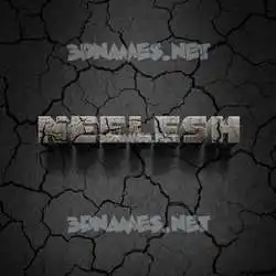 neelesh in Cracked Stone style - 3D name wallpaper