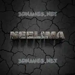 neelima in Cracked Stone style - 3D name wallpaper