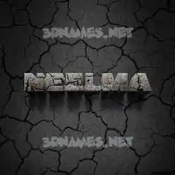 neelma in Cracked Stone style - 3D name wallpaper