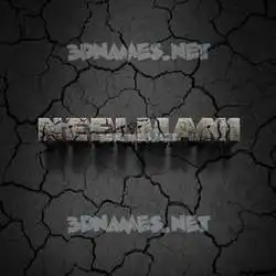 neelmani in Cracked Stone style - 3D name wallpaper