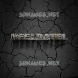 neelpatel in Cracked Stone style - 3D name wallpaper
