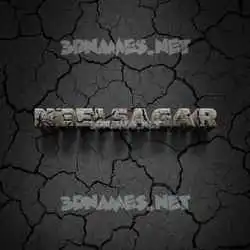 neelsagar in Cracked Stone style - 3D name wallpaper