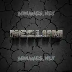 neelum in Cracked Stone style - 3D name wallpaper