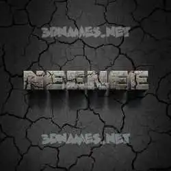 neenee in Cracked Stone style - 3D name wallpaper