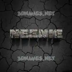 neenie in Cracked Stone style - 3D name wallpaper