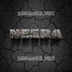 neera in Cracked Stone style - 3D name wallpaper